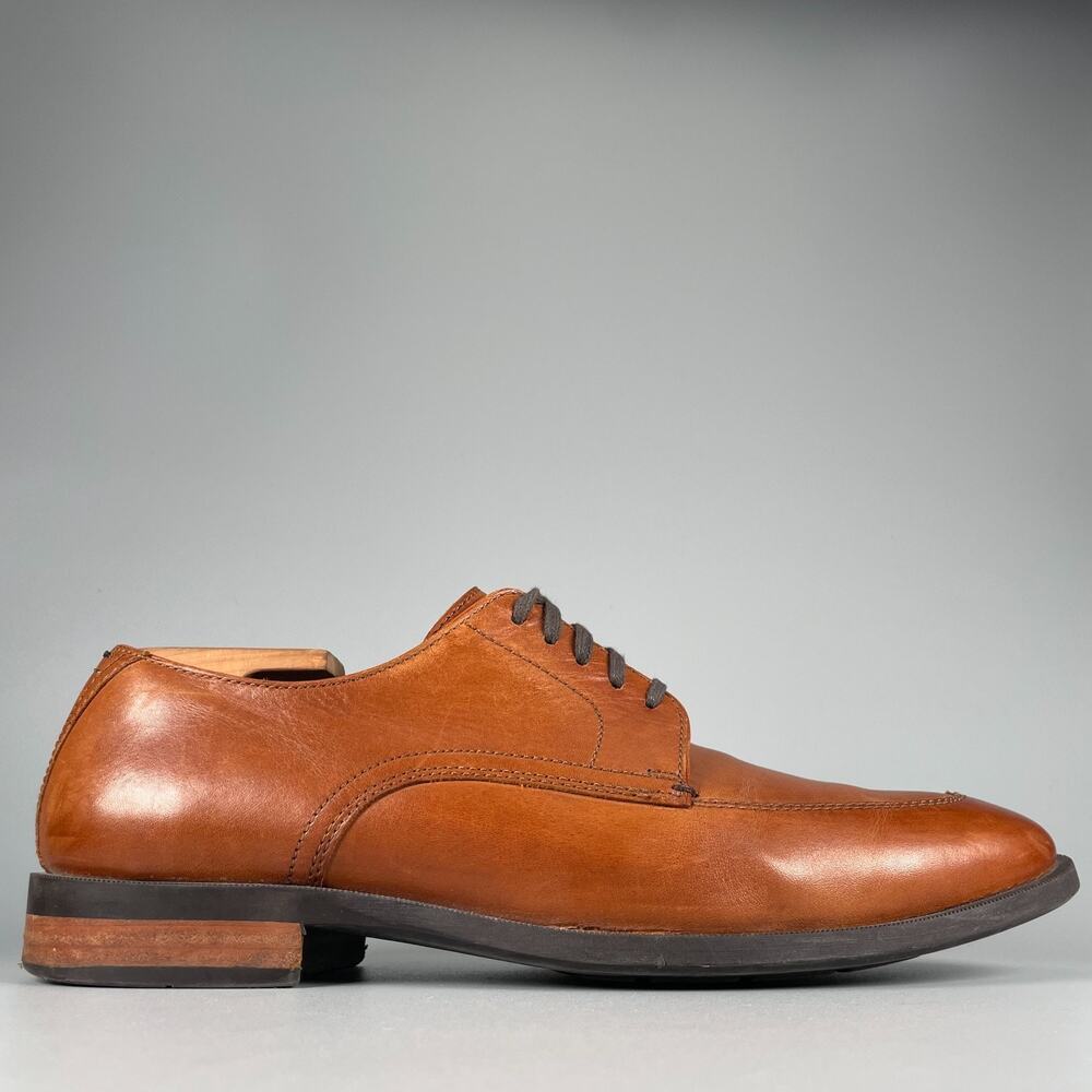 Cole Haan Grand OS Lenox Hill Men's 8.5 M Brown Split Toe Oxford Dress Shoes EUC - Picture 6 of 9